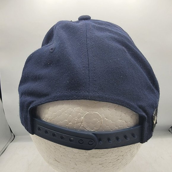 RVCA Common Wealth Snapback Hat Mid Fit Blue Adjustable Comfort Casual - Picture 3 of 9